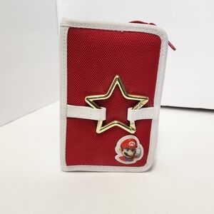 Nintendo Super Mario DS Switch Game Storage Book Red Carrier